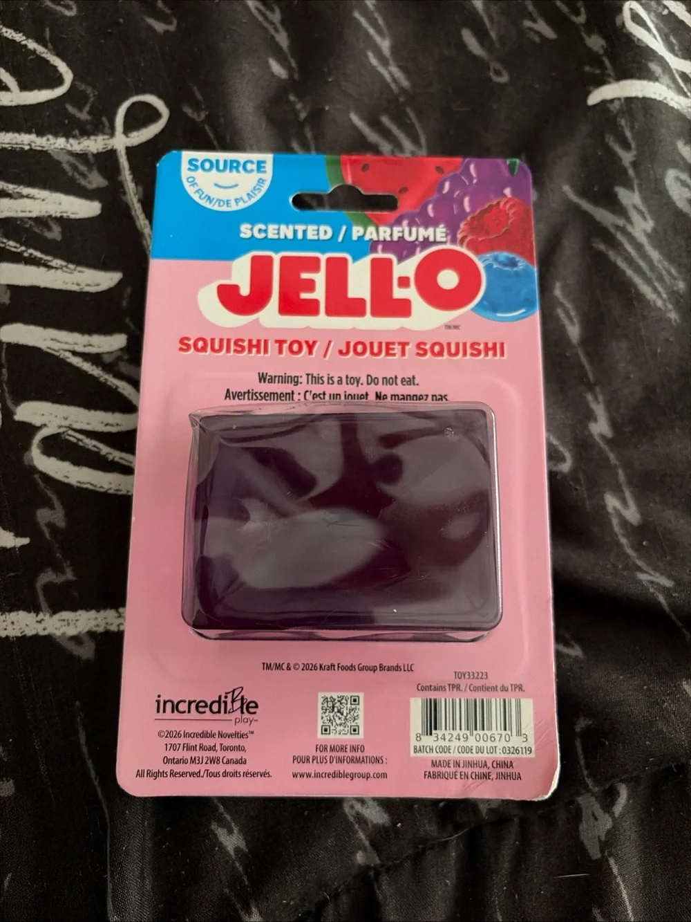 Scented Purple Squish Toy - Kids Stuffed Sensory Toy